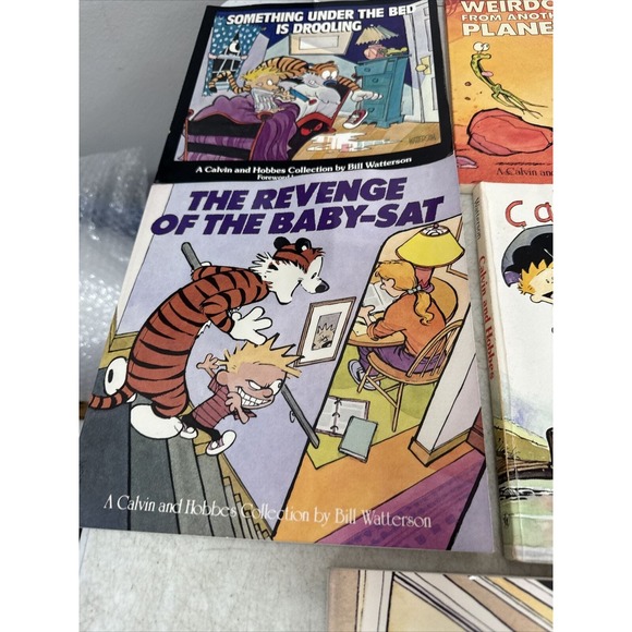 Calvin and Hobbes Books Lot Of 8 Bill Watterson Paperback - Picture 6 of 9